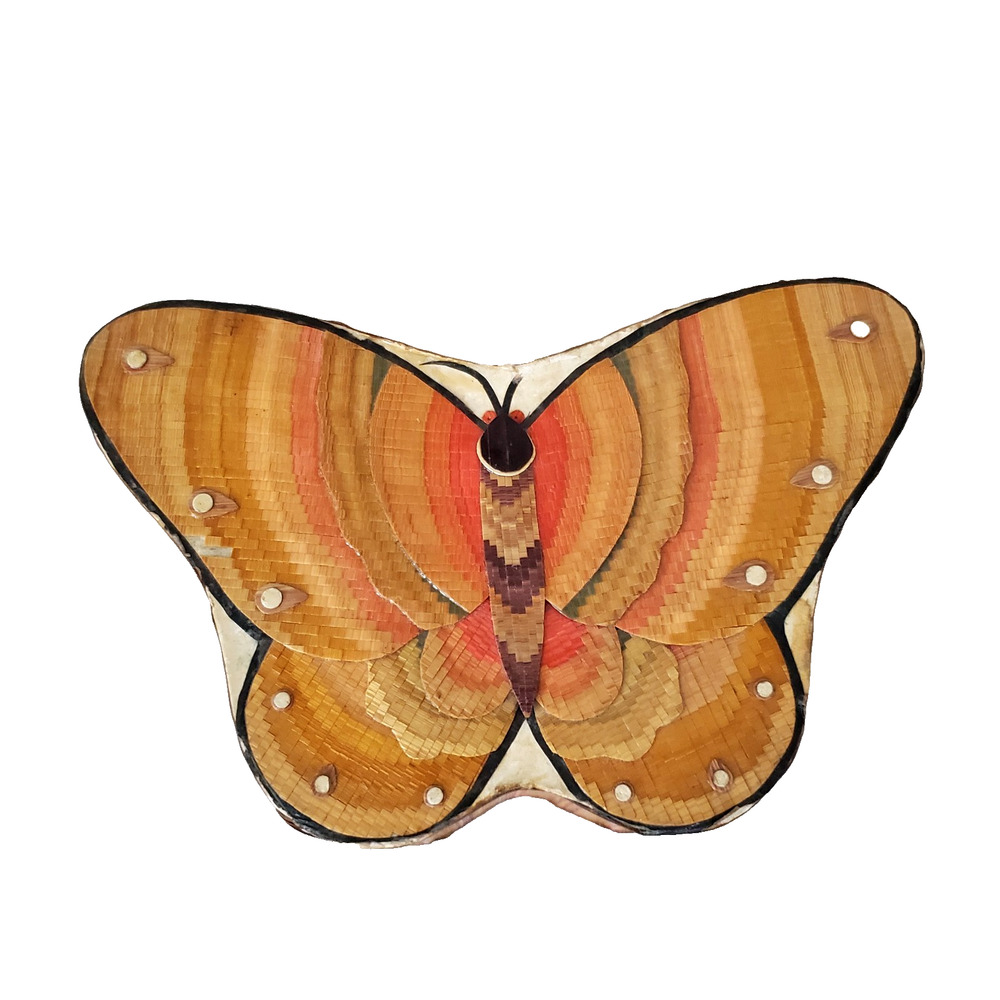 Vintage Handmade Butterfly Box Animal Lovers Jewelry Collectible Stylish Art